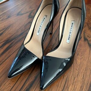 Manolo Blahnik Black Stiletto Heels